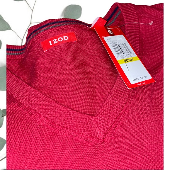 NWT Men’s v-neck Izod sweater - Picture 1 of 5